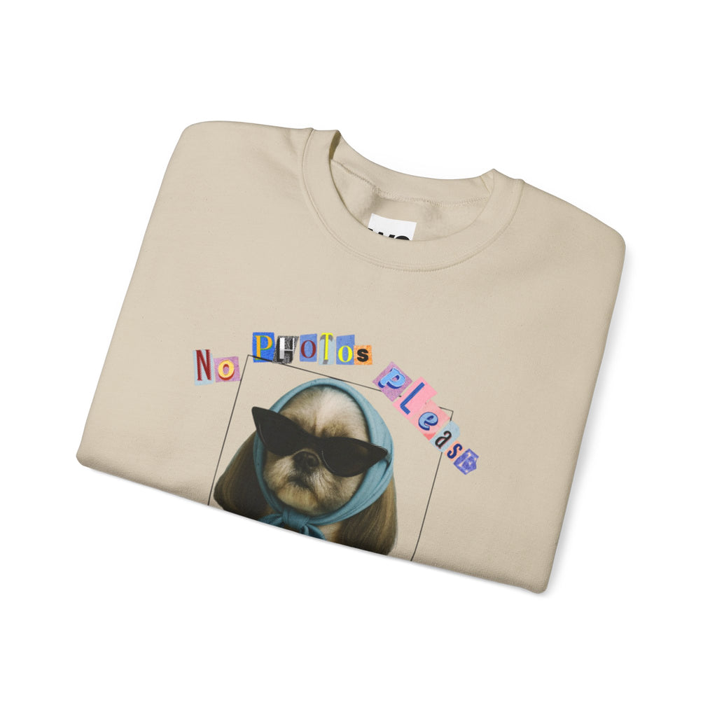 Cool Puppy with Sunglasses sweatshirt | Cute Dog Photo Crewneck