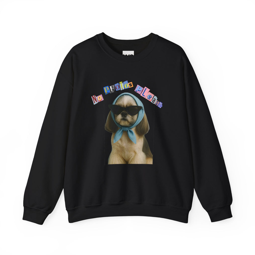 Cool Puppy with Sunglasses sweatshirt | Cute Dog Photo Crewneck
