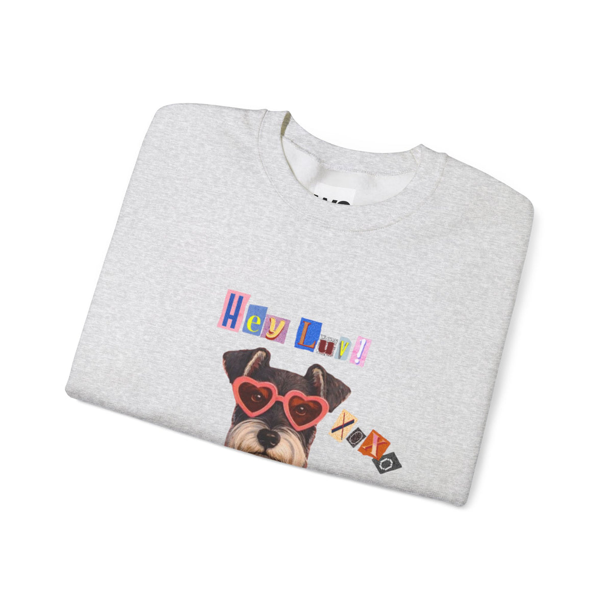 Heart Sweater Dog sweatshirt | Cute Pup with Heart Glasses, Valentine pet design