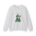 Dalmatian in Green Scarf sweatshirt | Dog Portrait, Winter Cozy