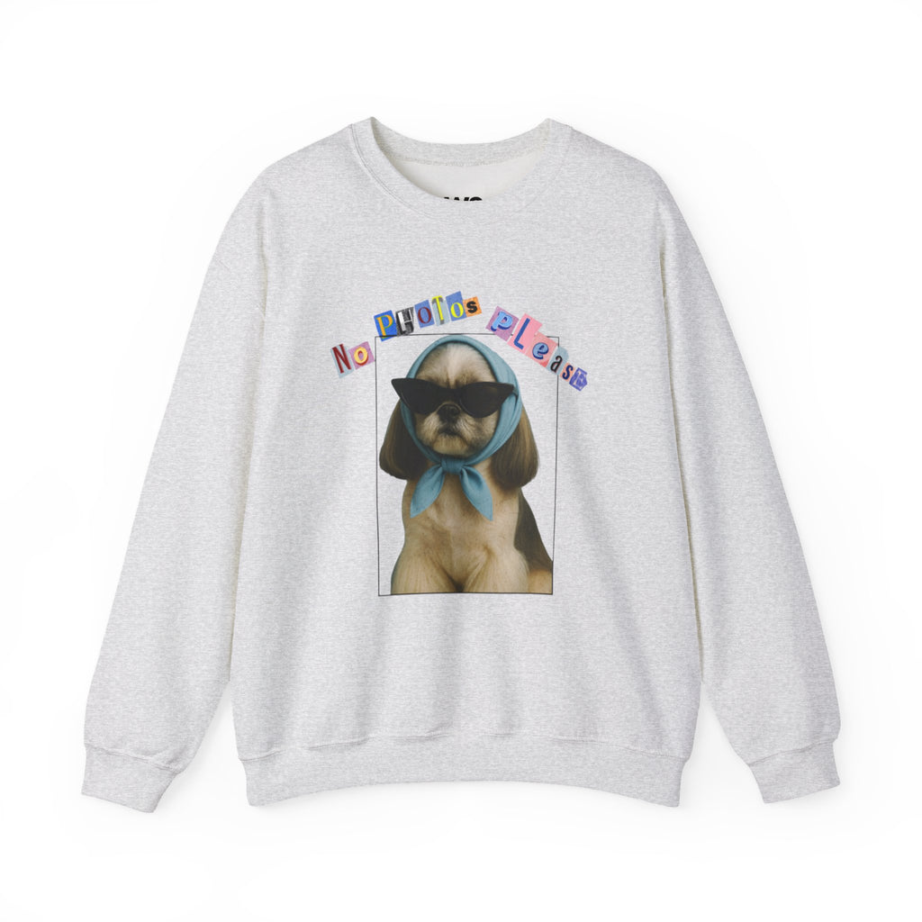 Cool Puppy with Sunglasses sweatshirt | Cute Dog Photo Crewneck