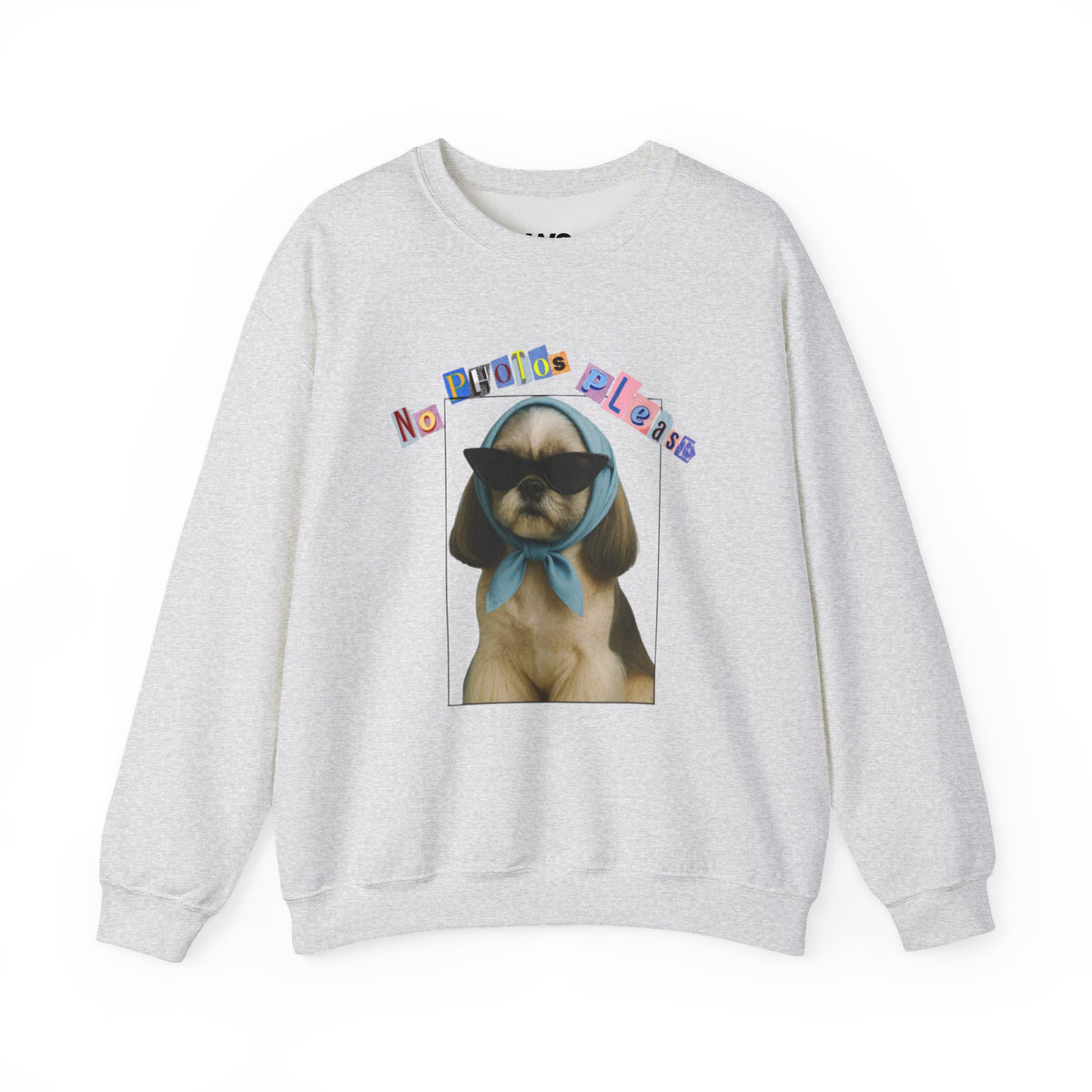 Cool Puppy with Sunglasses sweatshirt | Cute Dog Photo Crewneck