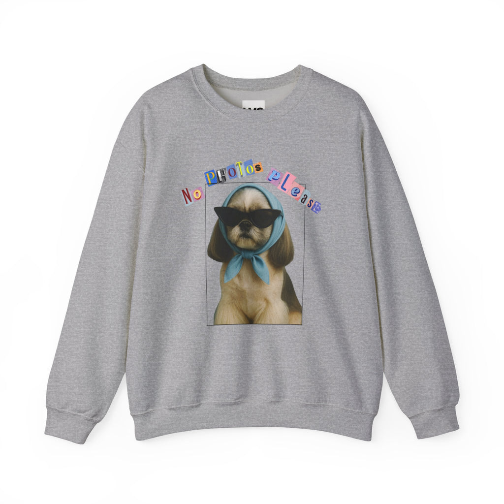 Cool Puppy with Sunglasses sweatshirt | Cute Dog Photo Crewneck