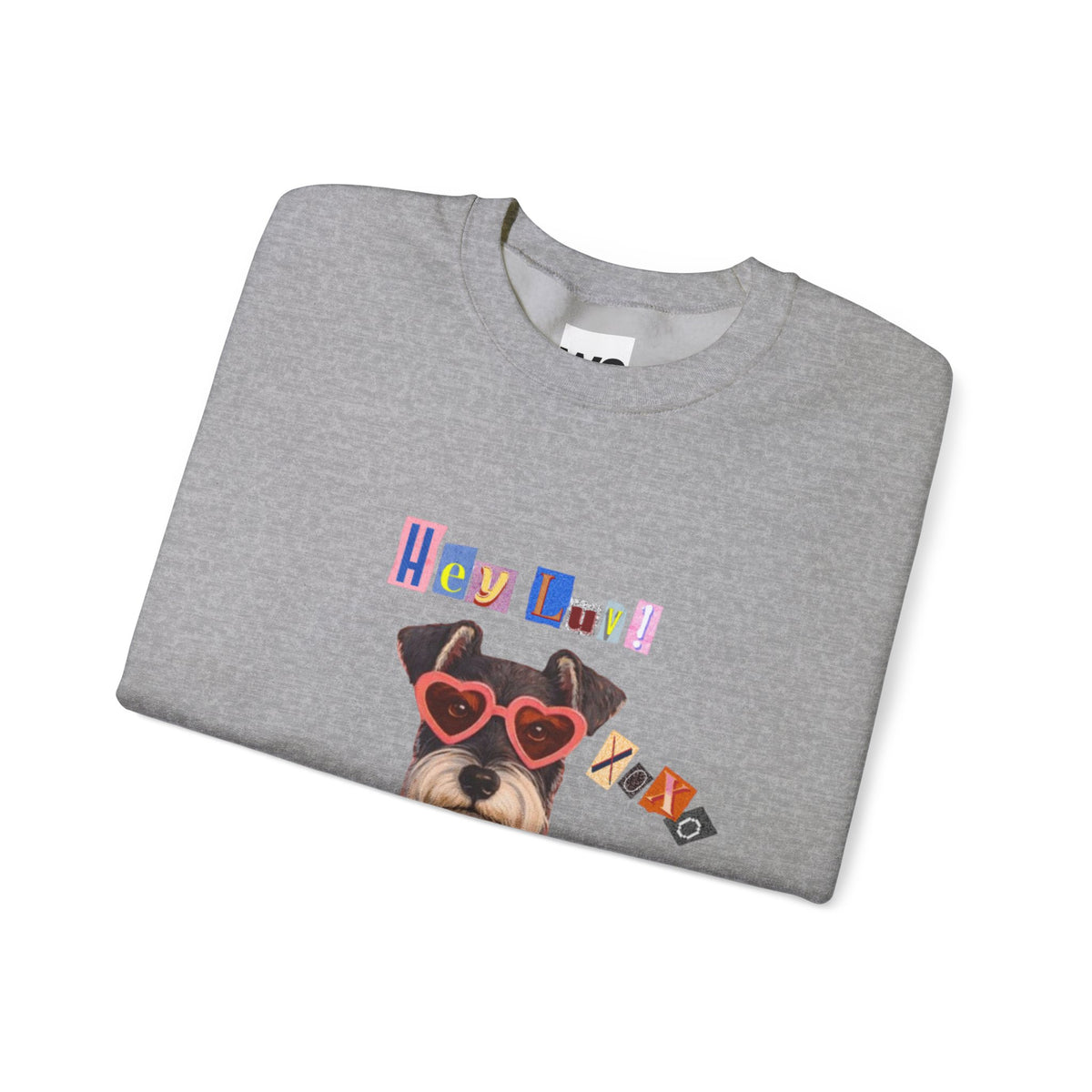 Heart Sweater Dog sweatshirt | Cute Pup with Heart Glasses, Valentine pet design