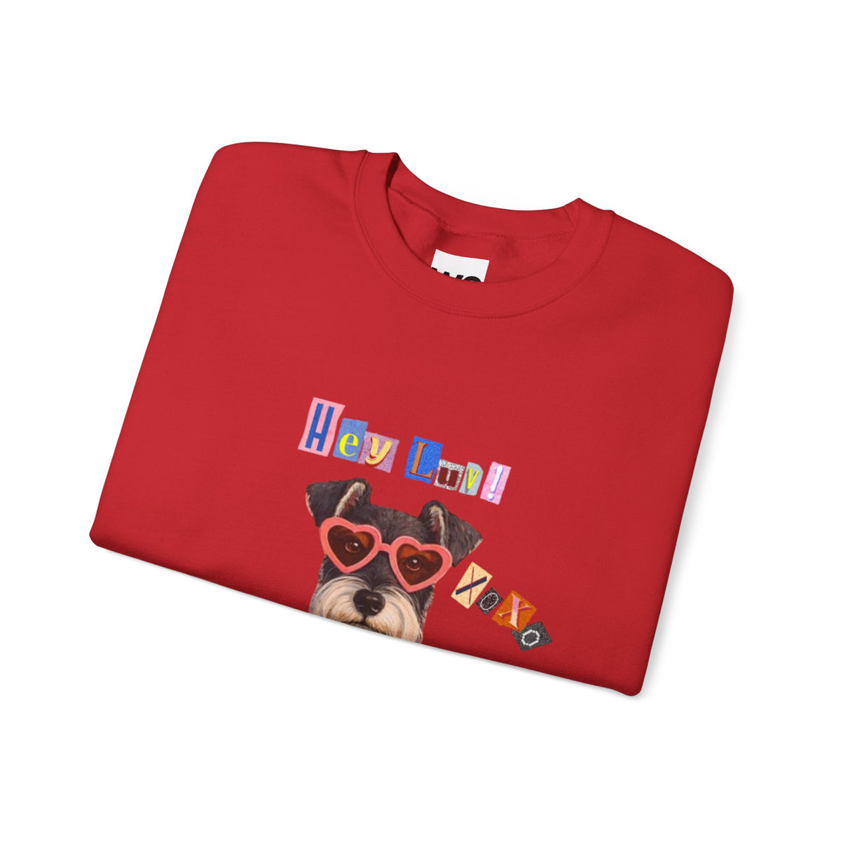 Heart Sweater Dog sweatshirt | Cute Pup with Heart Glasses, Valentine pet design