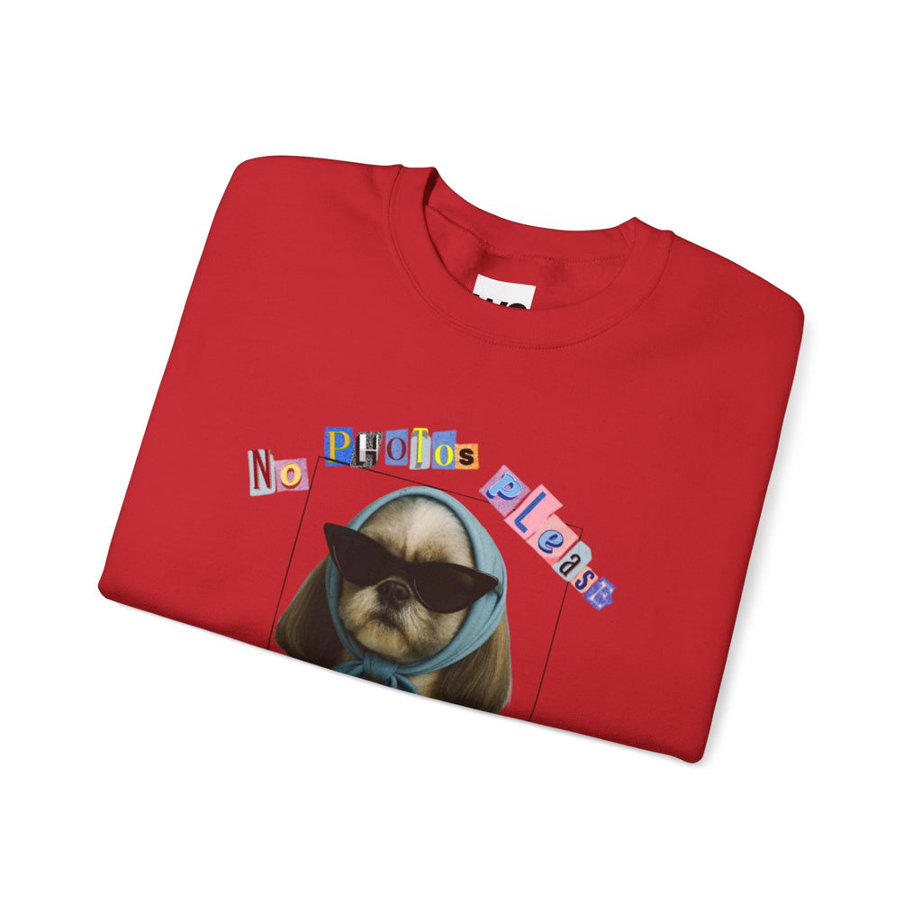 Cool Puppy with Sunglasses sweatshirt | Cute Dog Photo Crewneck