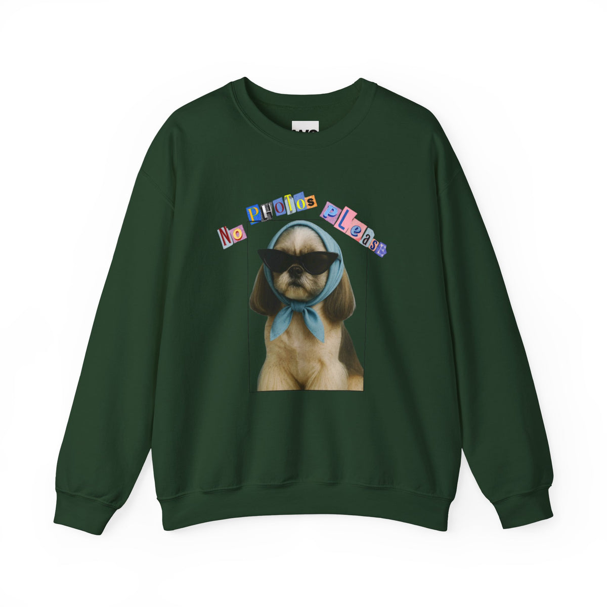 Cool Puppy with Sunglasses sweatshirt | Cute Dog Photo Crewneck