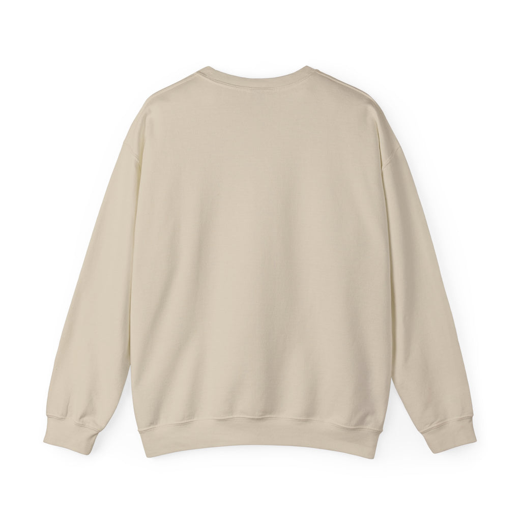 Leopard Spa Lounge with Coffee Crewneck Sweatshirt | Relaxed Animal Illustration