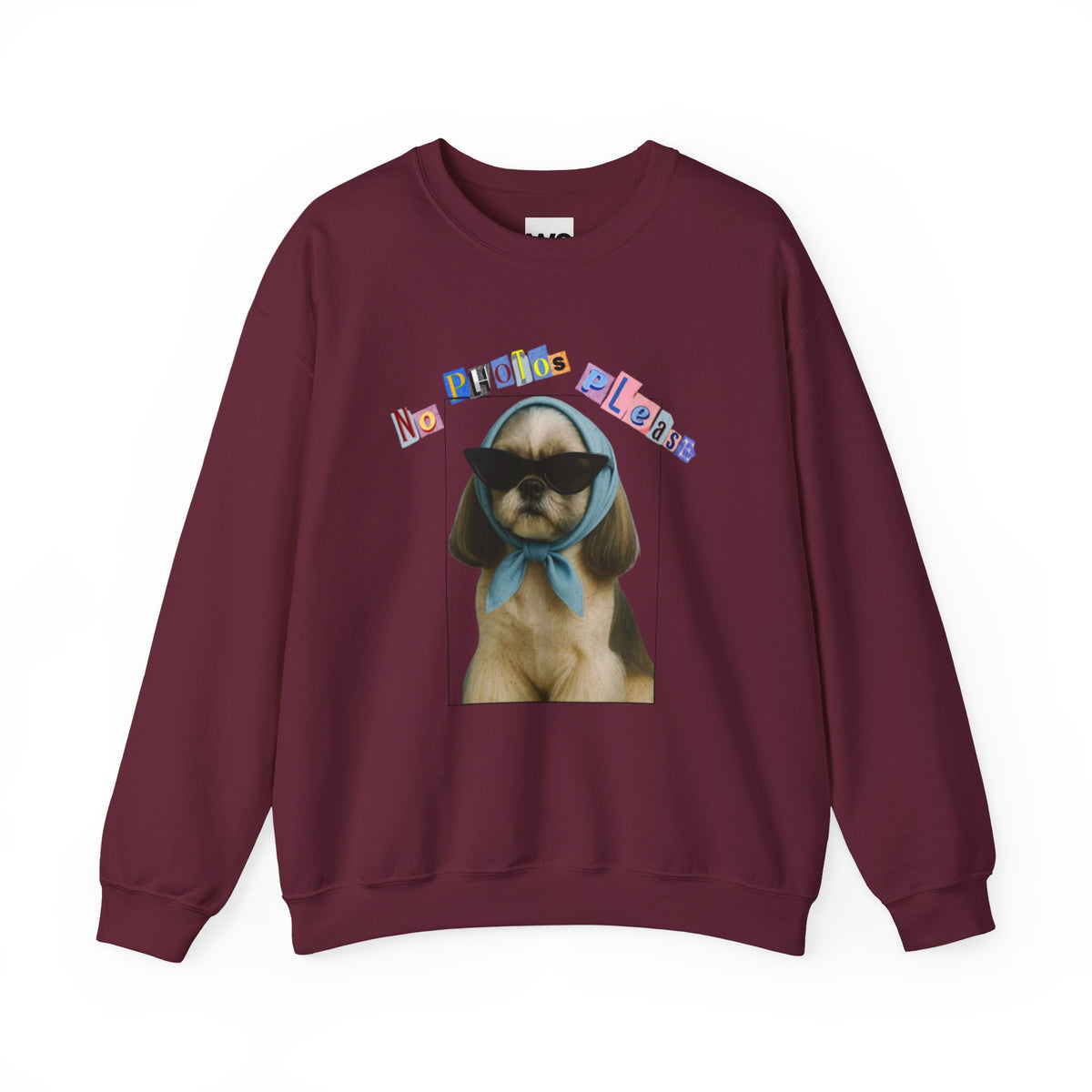 Cool Puppy with Sunglasses sweatshirt | Cute Dog Photo Crewneck