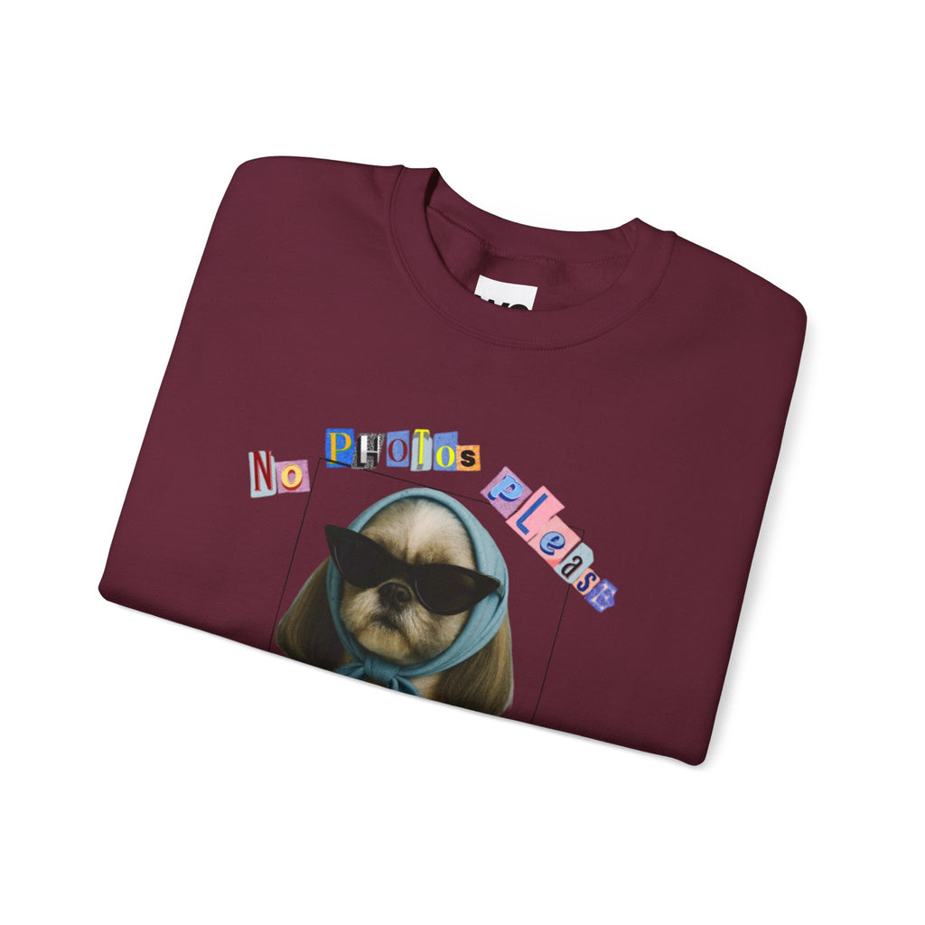 Cool Puppy with Sunglasses sweatshirt | Cute Dog Photo Crewneck