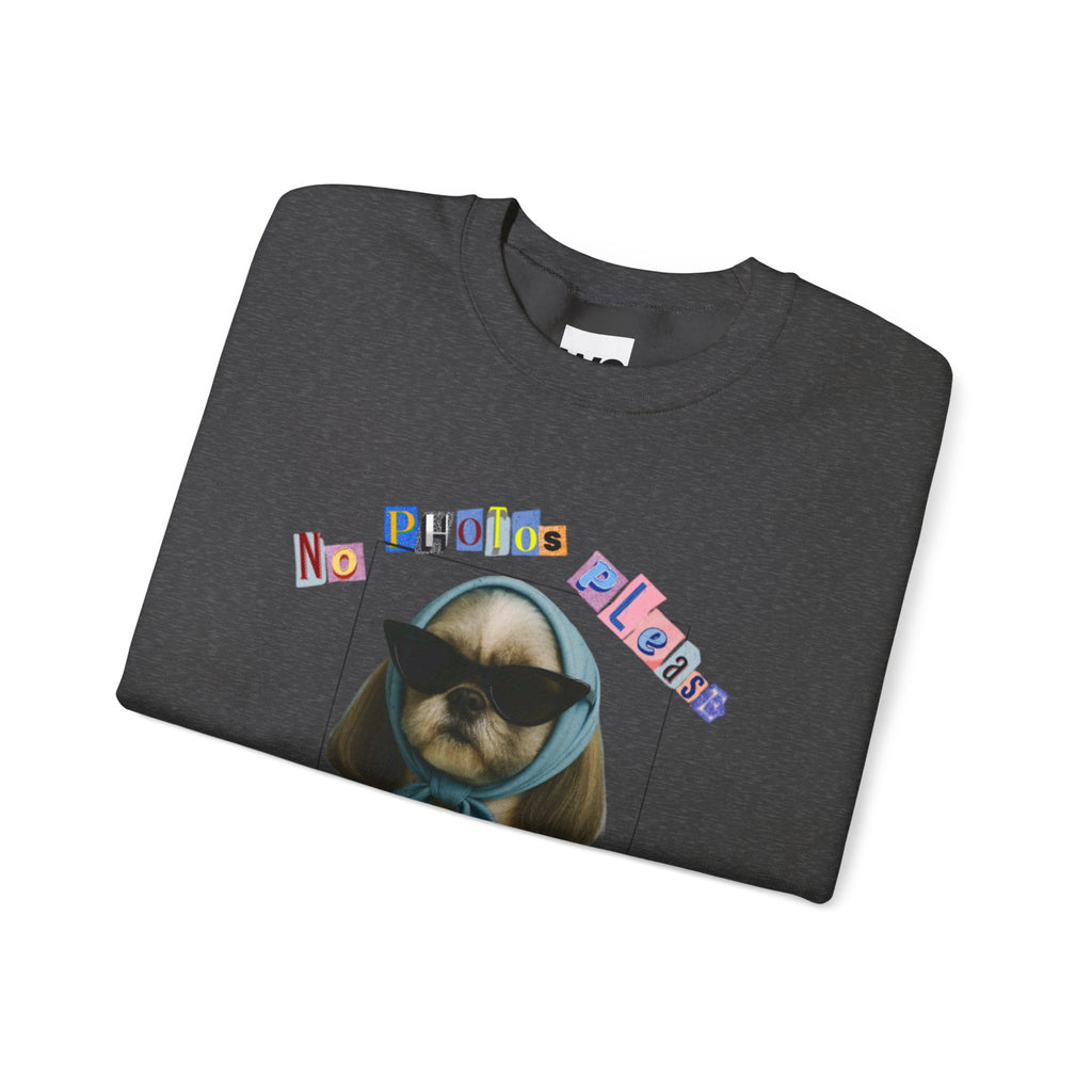 Cool Puppy with Sunglasses sweatshirt | Cute Dog Photo Crewneck