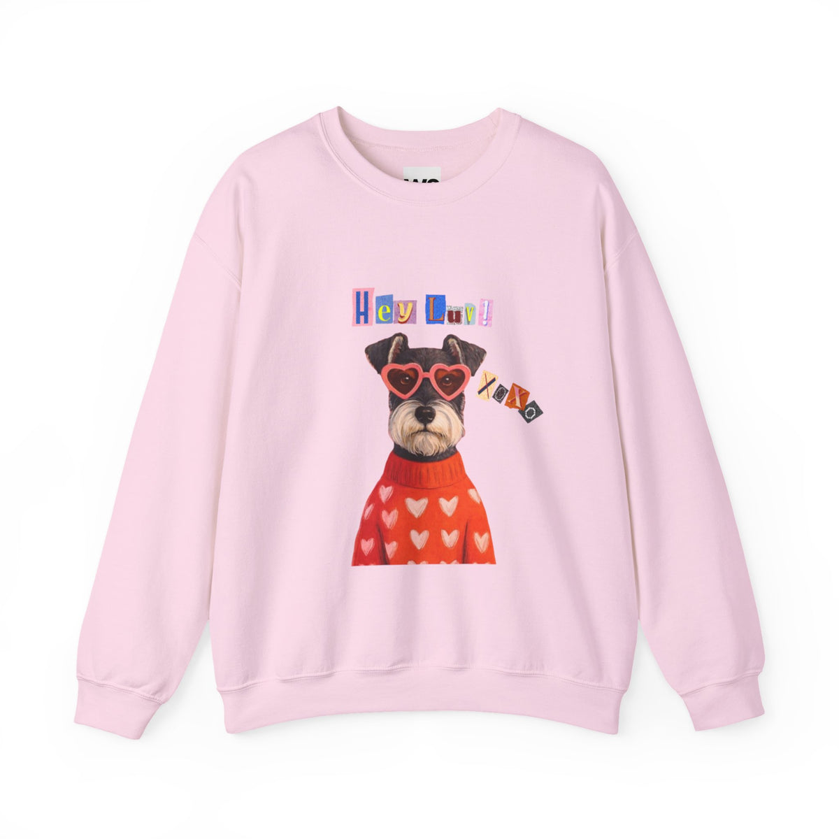 Heart Sweater Dog sweatshirt | Cute Pup with Heart Glasses, Valentine pet design