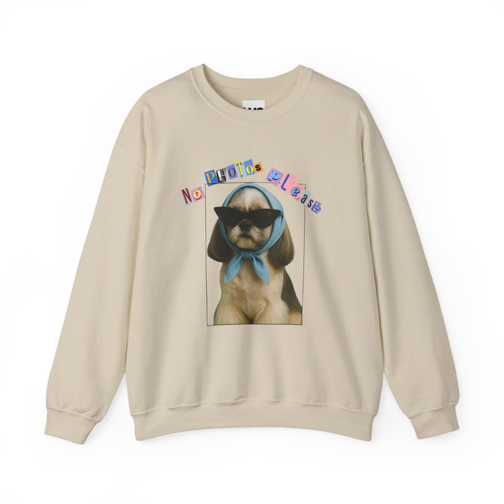 Cool Puppy with Sunglasses sweatshirt | Cute Dog Photo Crewneck