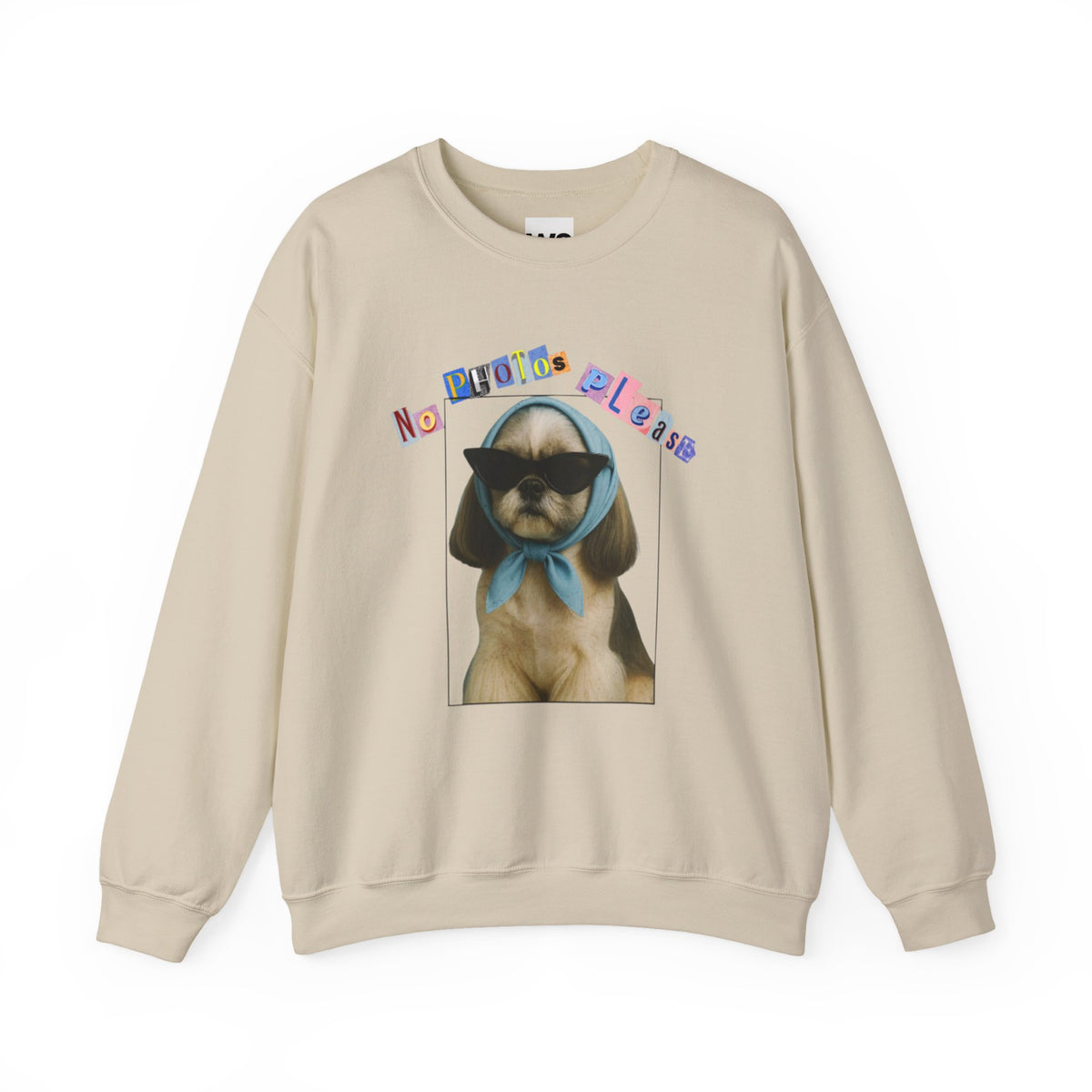 Cool Puppy with Sunglasses sweatshirt | Cute Dog Photo Crewneck
