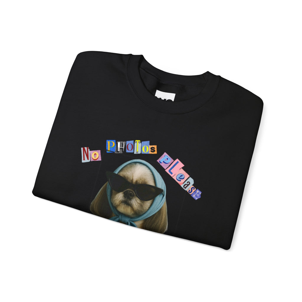 Cool Puppy with Sunglasses sweatshirt | Cute Dog Photo Crewneck