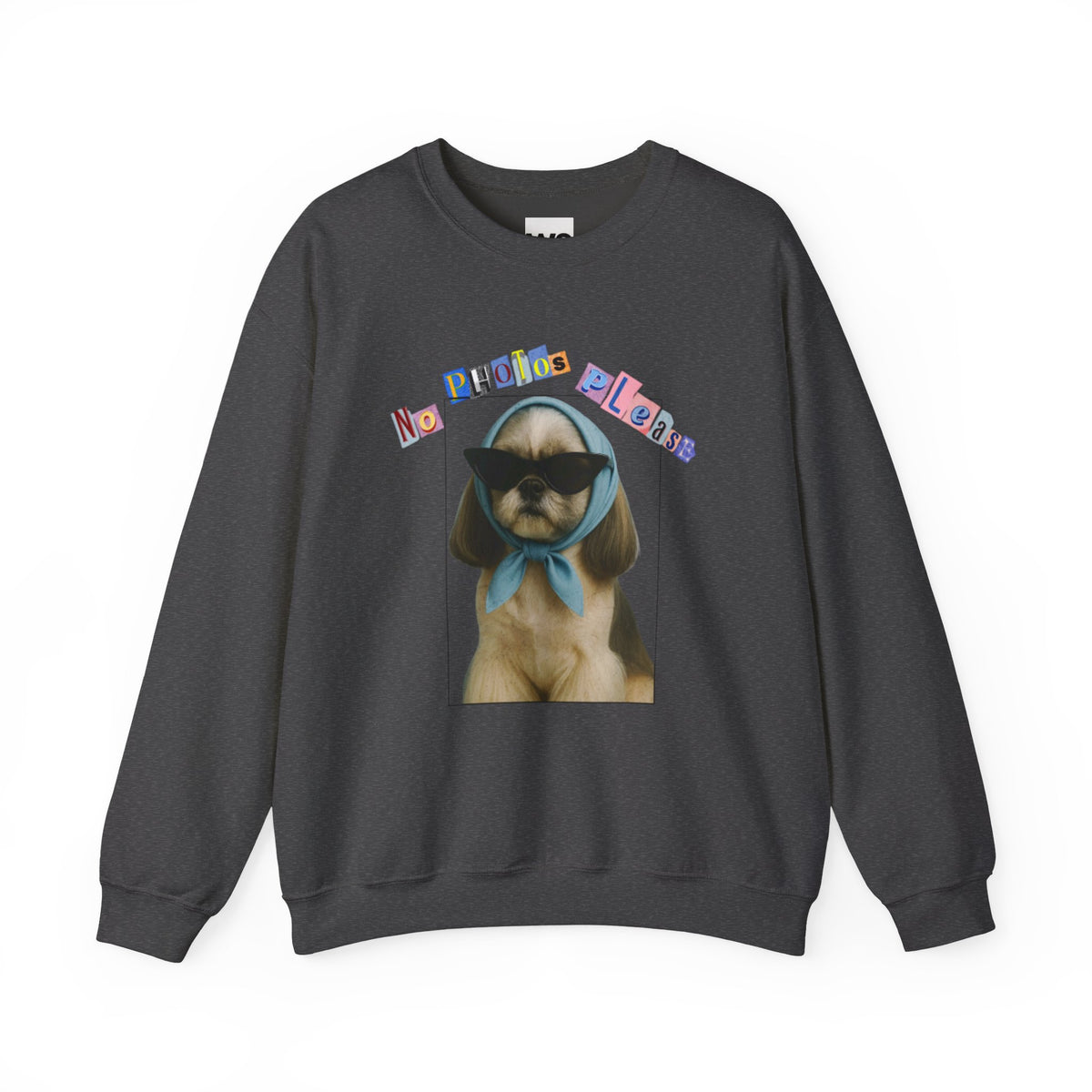 Cool Puppy with Sunglasses sweatshirt | Cute Dog Photo Crewneck