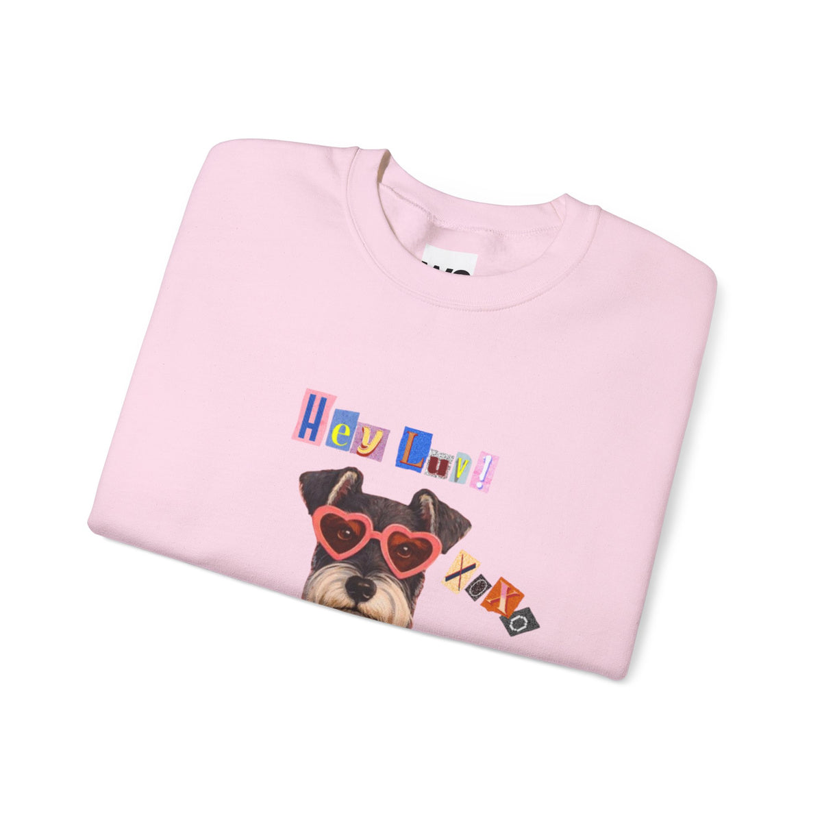 Heart Sweater Dog sweatshirt | Cute Pup with Heart Glasses, Valentine pet design